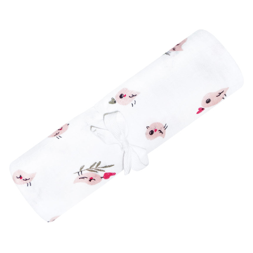 Couverture Mousseline - Pinsons-Perlimpinpin-PER-MS35CC-PI-CLÉMENT