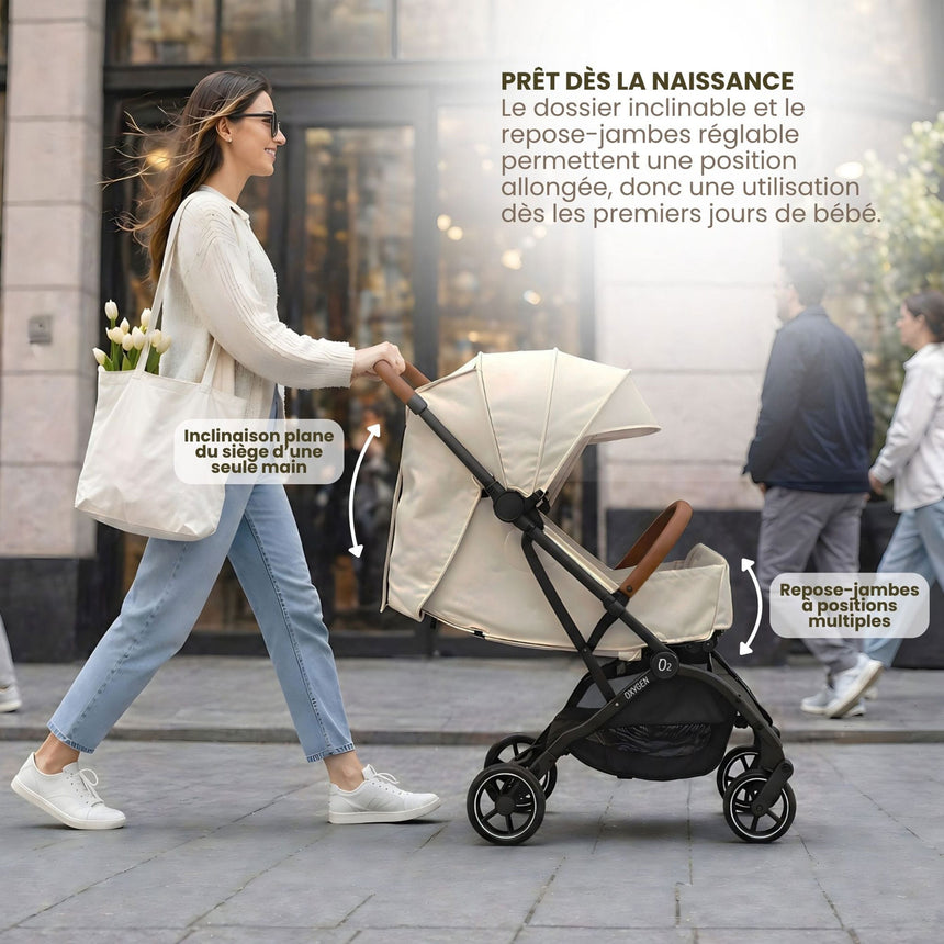 Poussette Oxygen V3 - Pearl-Guzzie + Guss-PET-GG038PE-CLÉMENT