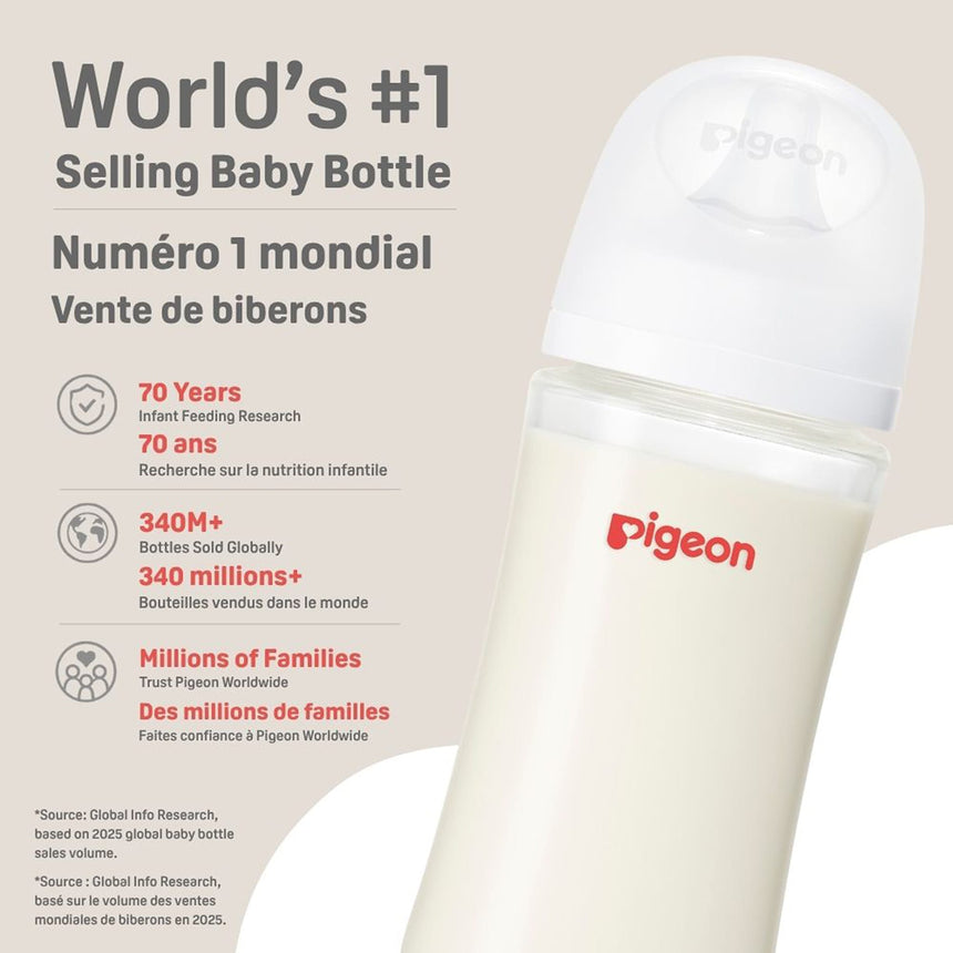 Biberon Verre 8oz 3m+ M-Pigeon-PIG-PG81056-CLÉMENT