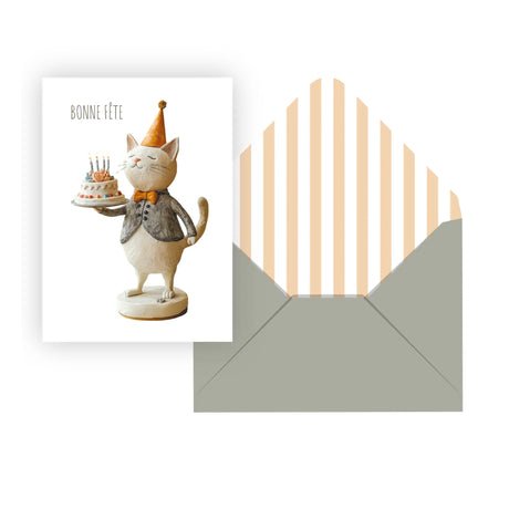 Carte Souhait De Fête Minou-Clement - Equipement-PI3-550061-CLÉMENT