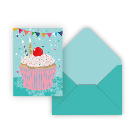 Carte Souhait De Fête Cupcake-Clement - Equipement-PI3-550062-CLÉMENT