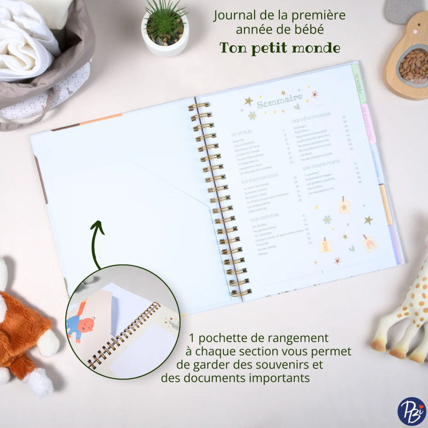 Planificateur bébé - Ton petit monde-Clement - Equipement-PIE-550079-CLÉMENT