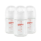 Biberons en verre 5 oz avec tétines SS 0 mois et plus - Paquet de 3-Pigeon-PIG-PG81051-CLÉMENT