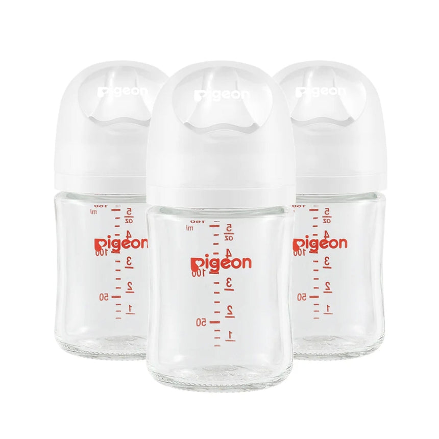 Biberons en verre 5 oz avec tétines SS 0 mois et plus - Paquet de 3-Pigeon-PIG-PG81051-CLÉMENT