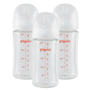 Biberons Verre (3) 8oz 3m+ M-Pigeon-PIG-PG81052-CLÉMENT