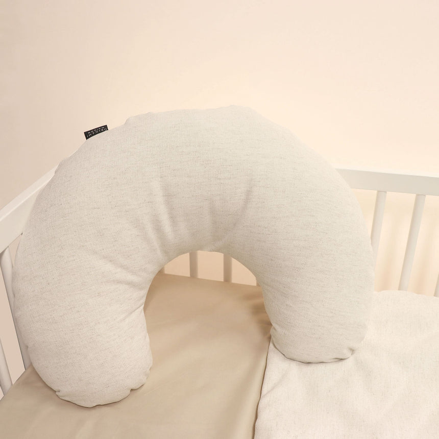 Coussin d'Allaitement - Beige Aspect Lin-Patlin-PIT-CLECALLIN6-CLÉMENT