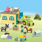 Ferme Avec Tracteur Et Animaux-Playmobil-PLM-71656-CLÉMENT