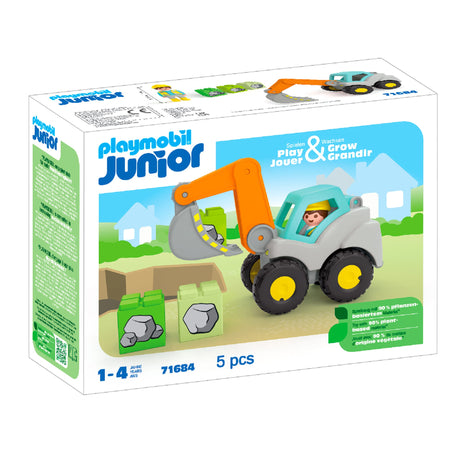 Playmobil Junior Pelleteuse-Playmobil-PLM-71684-CLÉMENT