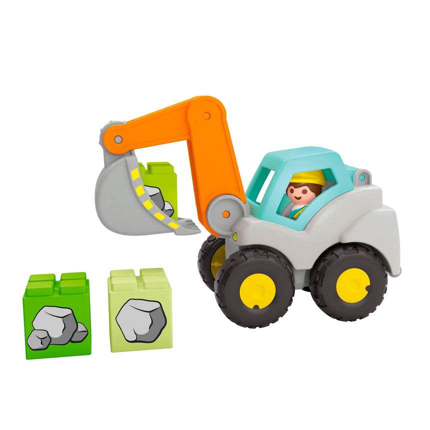 Playmobil Junior Pelleteuse-Playmobil-PLM-71684-CLÉMENT