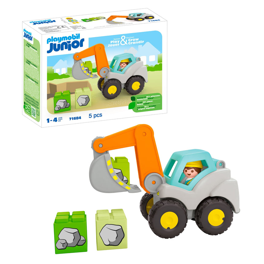 Playmobil Junior Pelleteuse-Playmobil-PLM-71684-CLÉMENT