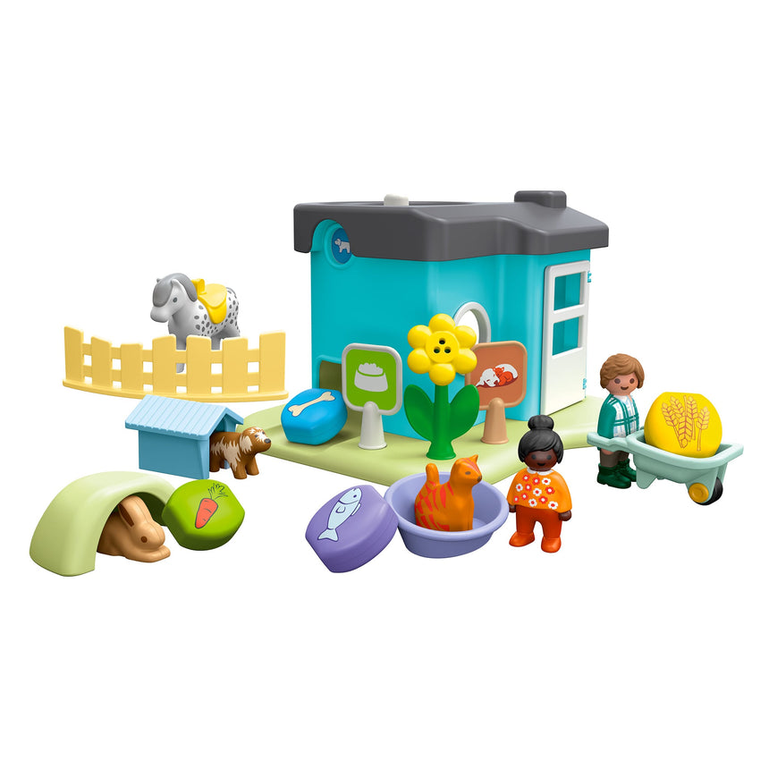 Playmobil Junior Maison des Animaux-Playmobil-PLM-71690-CLÉMENT