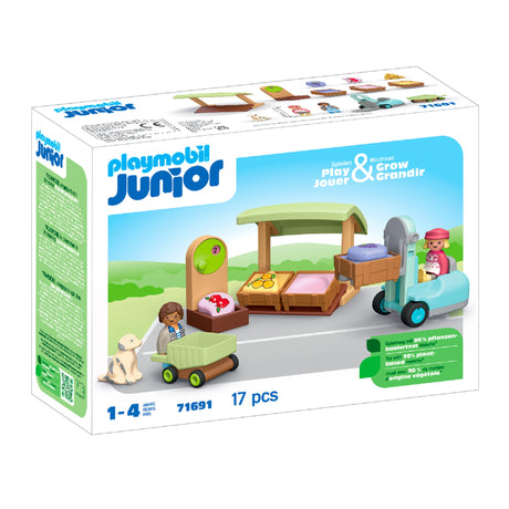 Playmobil Junior Marché Fruits et Légumes Bio-Playmobil-PLM-71691-CLÉMENT