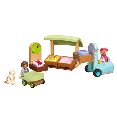 Playmobil Junior Marché Fruits et Légumes Bio-Playmobil-PLM-71691-CLÉMENT