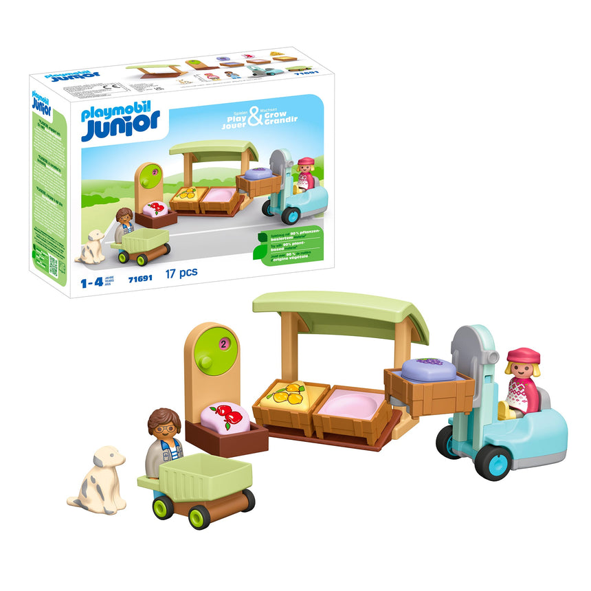 Playmobil Junior Marché Fruits et Légumes Bio-Playmobil-PLM-71691-CLÉMENT