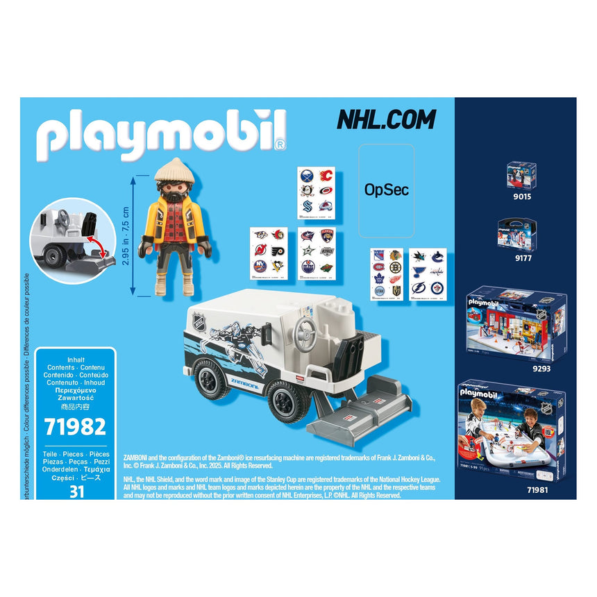 Machine Zamboni LNH-Playmobil-PLM-71982-CLÉMENT
