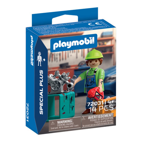Mécanicien et outils Spécial +-Playmobil-PLM-72031-CLÉMENT