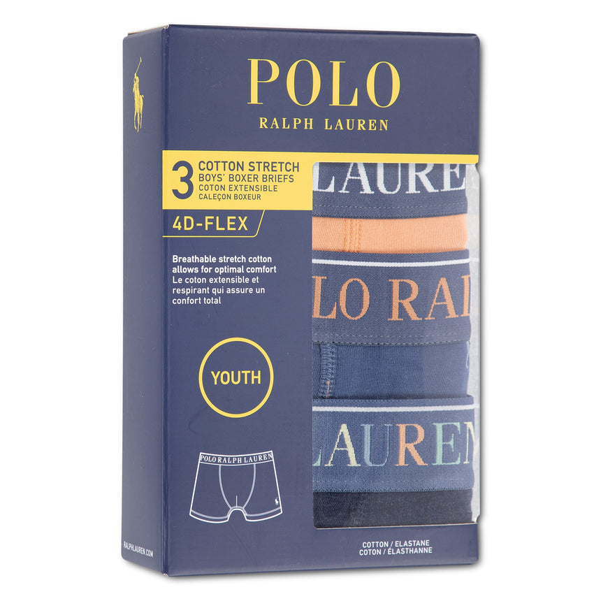 Boxers Polo Coton (3) 8-18ans-Polo Ralph Lauren-POL-9P5015-RA6-CLÉMENT