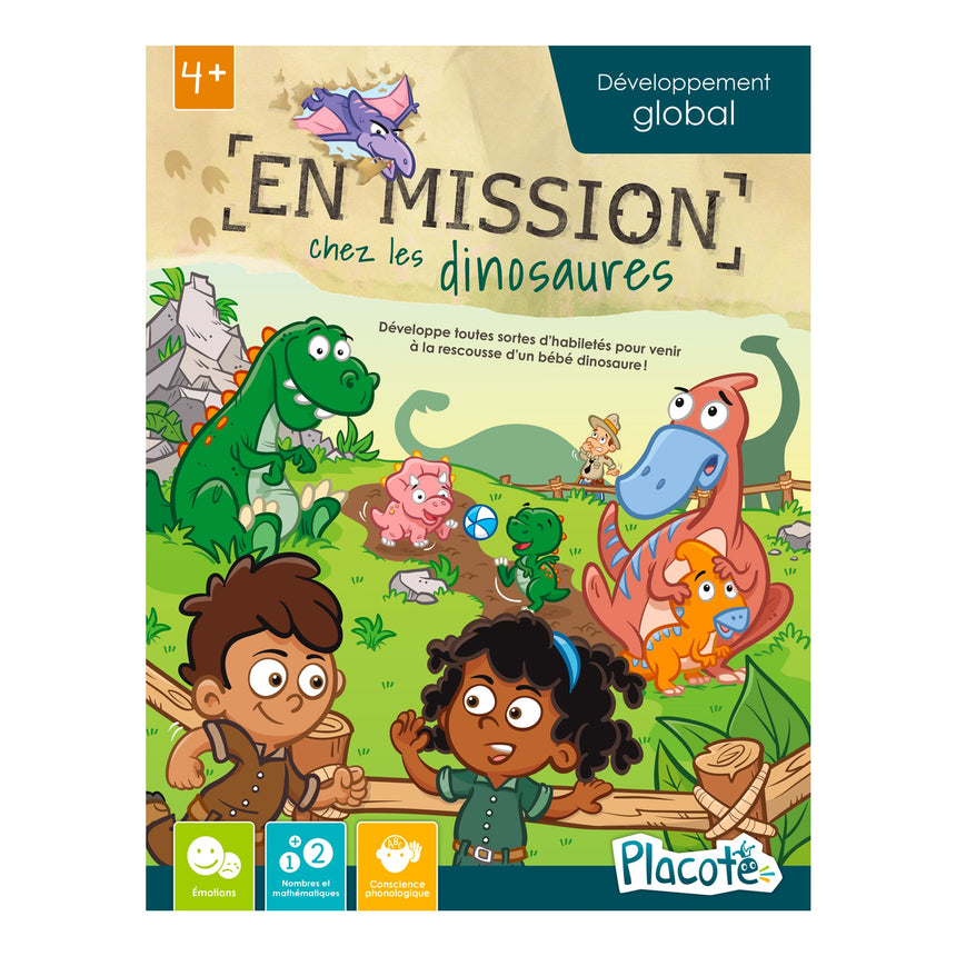 En Mission Chez Les Dinosaures-Placote-POT-PLA51-CLÉMENT
