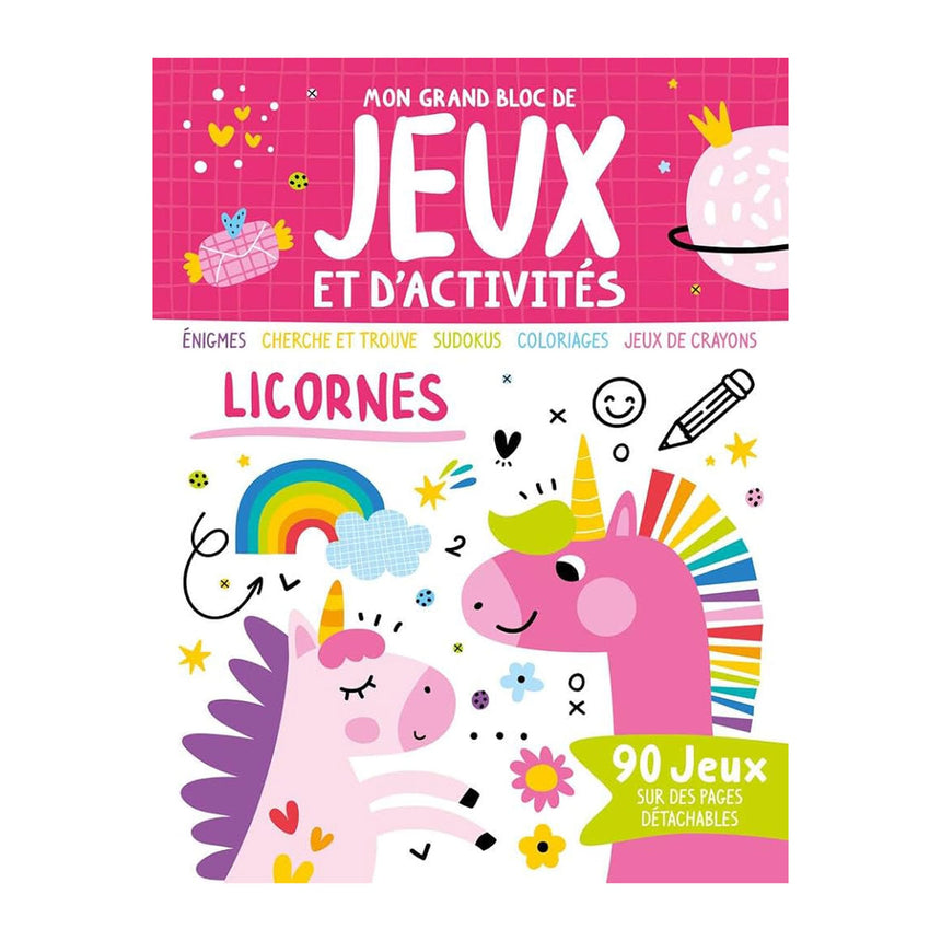 Licornes - Mon grand bloc de jeux et d'activités-Prologue-PRL-A107309-CLÉMENT