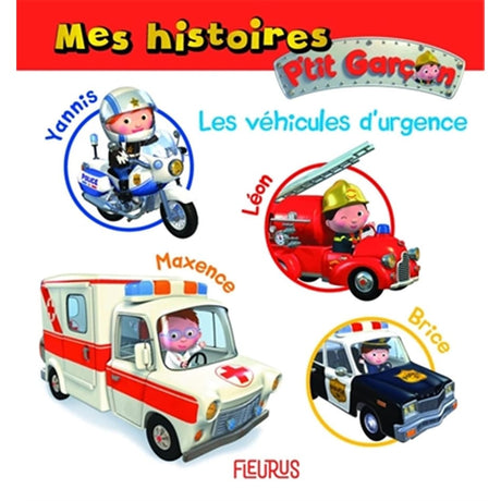 Mes histoires P'tit garçon - Les véhicules d'urgence-Prologue-PRL-A139003-CLÉMENT