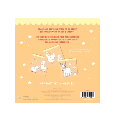 Mon adorable ferme à colorier sans dépasser-Prologue-PRL-A145106-CLÉMENT