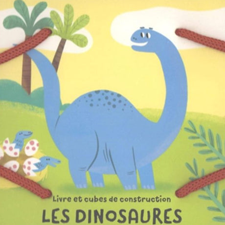 Ma Tour Dinosaure - Livre et Cubes de Construction-Prologue-PRL-A146773-CLÉMENT