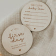 Pastille en bois - Birth Wooden Milestone Disc (anglais seulement)-Le petit Tableau Noir-PTN-PASTBBANG-CLÉMENT