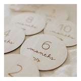 Pastilles en bois - Wooden Baby Milestones (anglais seulement)-Le petit Tableau Noir-PTN-PASTFIRSTYEA-CLÉMENT
