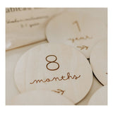 Pastilles en bois - Wooden Baby Milestones (anglais seulement)-Le petit Tableau Noir-PTN-PASTFIRSTYEA-CLÉMENT