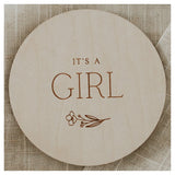 Pastille en bois - Gender Wooden Milestone Disc (anglais seulement)-Le petit Tableau Noir-PTN-PASTGENANGL-CLÉMENT