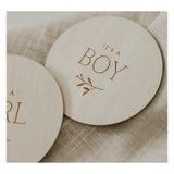 Pastille en bois - Gender Wooden Milestone Disc (anglais seulement)-Le petit Tableau Noir-PTN-PASTGENANGL-CLÉMENT