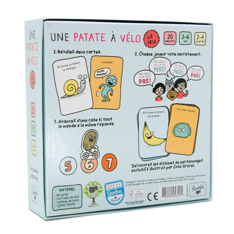 Jeu de Société Une Patate À Vélo - Le Jeu-RANDOLPH-RAN-PATATE-CLÉMENT