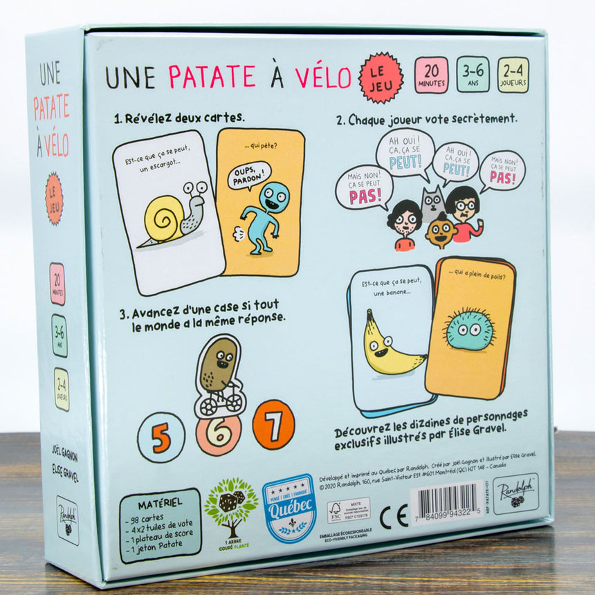 Jeu de Société Une Patate À Vélo - Le Jeu-RANDOLPH-RAN-PATATE-CLÉMENT