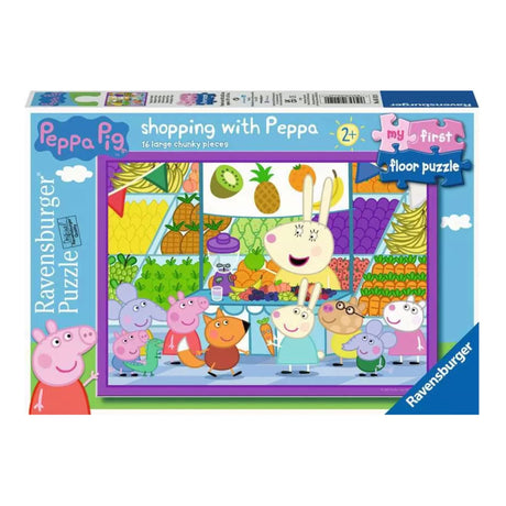 Casse-Tête 16 Pièces - Magasinage Avec Peppa Pig-Ravensburger-RAV-05112-CLÉMENT