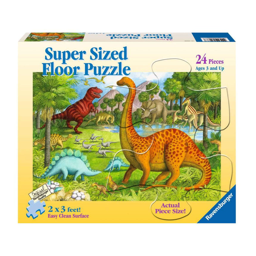 Casse-Tête de Plancher - Dinosaures-Ravensburger-RAV-12004094-CLÉMENT