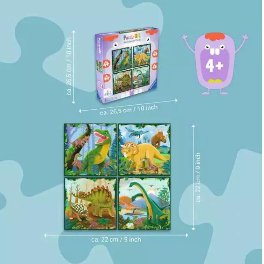Casse-tête Dinosaures (4)-Ravensburger-RAV-12004003-CLÉMENT