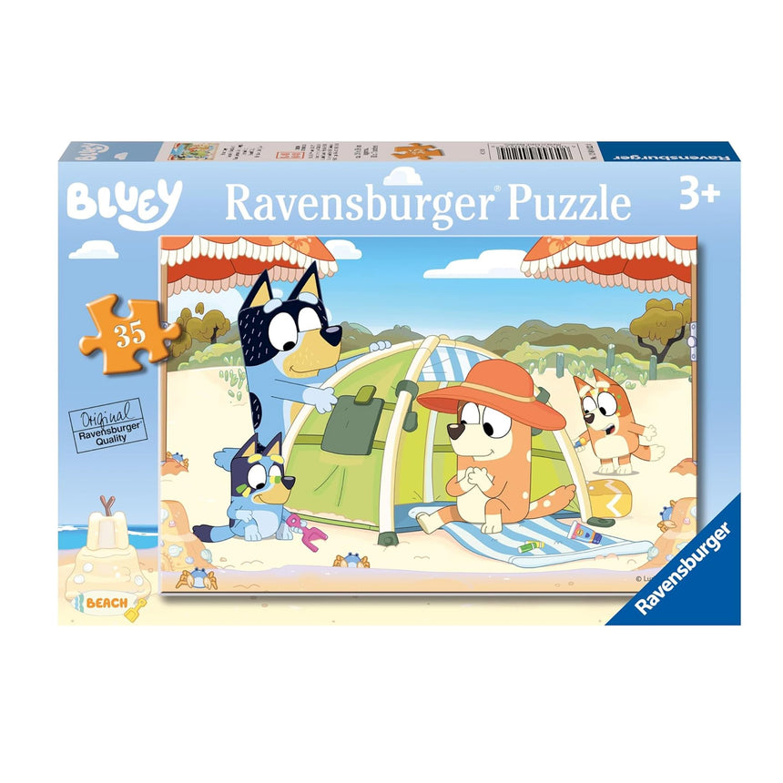 Casse-Tête Bluey à La Plage-Ravensburger-RAV-12004022-CLÉMENT