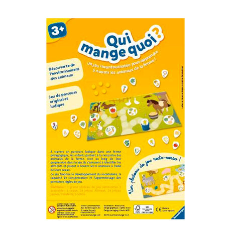 Jeu Qui Mange Quoi ? - Jeu de Société-Ravensburger-RAV-24034-CLÉMENT