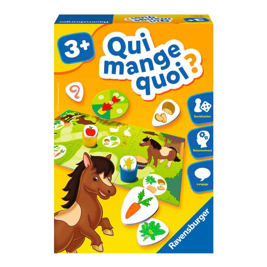 Jeu Qui Mange Quoi ? - Jeu de Société-Ravensburger-RAV-24034-CLÉMENT