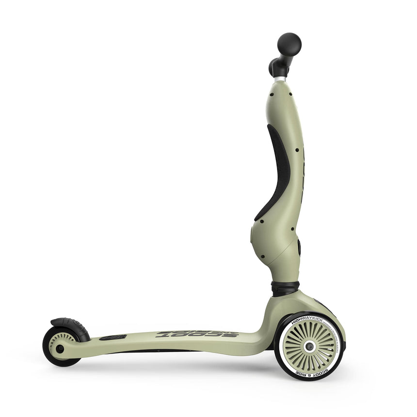 Trottinette 2-en-1 Highwaykick 1 - Olive-Scoot and Ride-RD2-K1-160629-OL-CLÉMENT