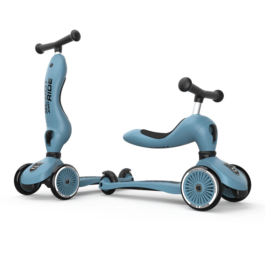 Trottinette 2-en-1 Highwaykick 1 - Acier-Scoot and Ride-RD2-K1-160629-ST-CLÉMENT