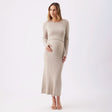 Robe Allaitement Tricot Eden-Ripe-Beige-S-RIP-K1059-STONE-CLÉMENT