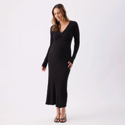 Robe Tricot Allaitement Remi-Ripe-Noir-S-RIP-K1060-BLACK-CLÉMENT