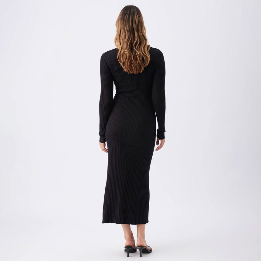 Robe Tricot Allaitement Remi-Ripe-RIP-K1060-BLACK-CLÉMENT