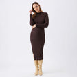 Robe Côtelée Allaitement Nella-Ripe-Brun-S-RIP-K961-COCOA-CLÉMENT
