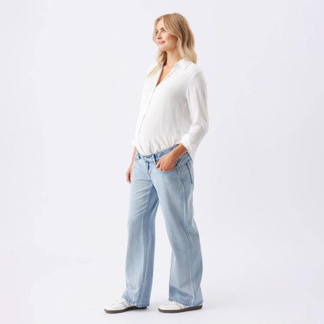 Jeans Bande Élastique Billie-Ripe-Denim-S-RIP-W3409-CLÉMENT