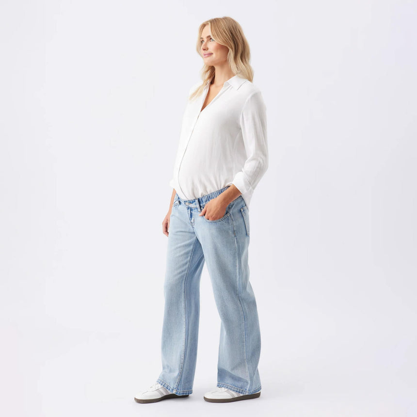 Jeans Bande Élastique Billie-Ripe-Denim-S-RIP-W3409-CLÉMENT