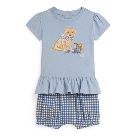 Ensemble Short Chien Mignon 6-24mois-Polo Ralph Lauren-Bleu-6 m-RLA-310A12840001-CLÉMENT