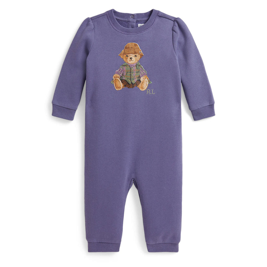Combi Ouaté Ours Polo 3-9mois-Polo Ralph Lauren-Mauve-Nouveau-né-RLA-310B26834001-CLÉMENT