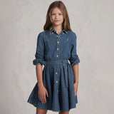 Robe Chemise Denim 7-16ans-Polo Ralph Lauren-RLA-313698860001-CLÉMENT
